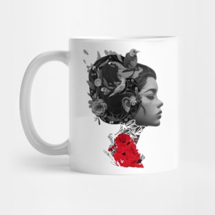 Floral Crown Girl Mug